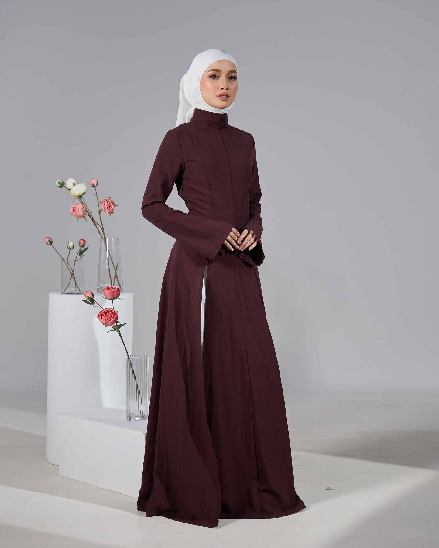 MINOR DEFECT VELORA DRESS (RICH BROWN)