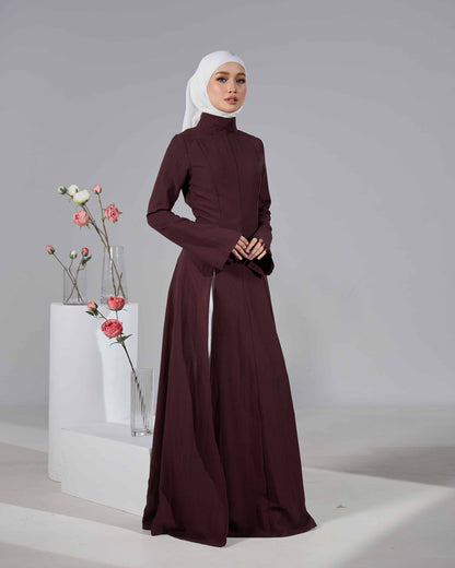 MINOR DEFECT VELORA DRESS (RICH BROWN)