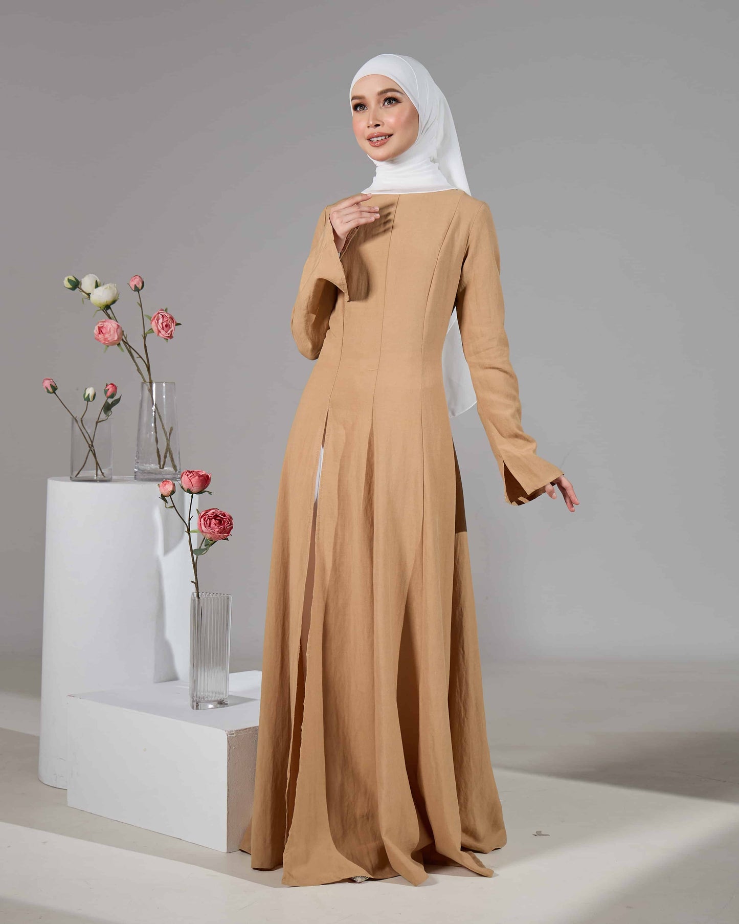 MINOR DEFECT VELORA DRESS (SAND)