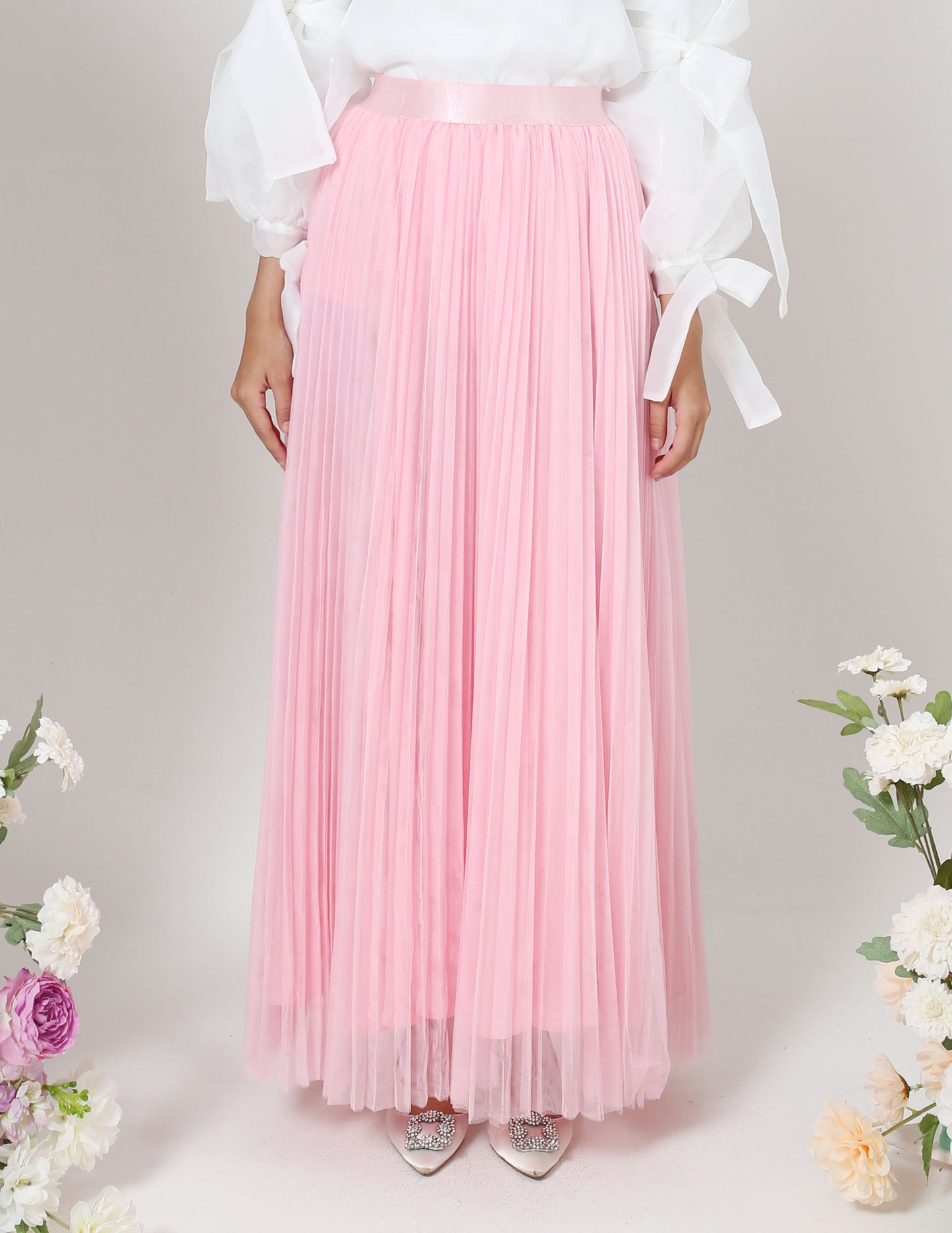 MINOR DEFECT TUTU PLEATED SKIRT (PINK)