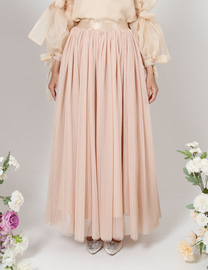 MINOR DEFECT TUTU DOT SKIRT (NUDE)