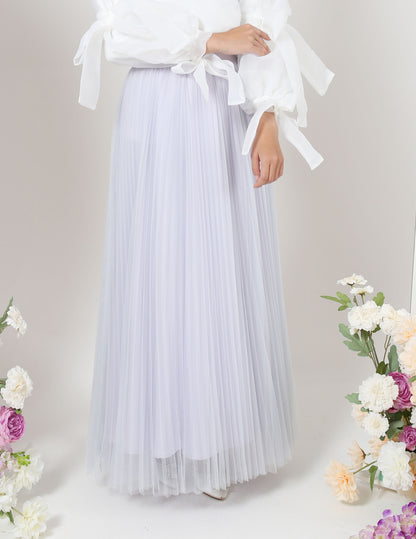 MINOR DEFECT TUTU PLEATED SKIRT (GREY)