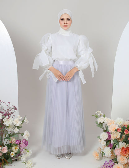 MINOR DEFECT TUTU PLEATED SKIRT (GREY)