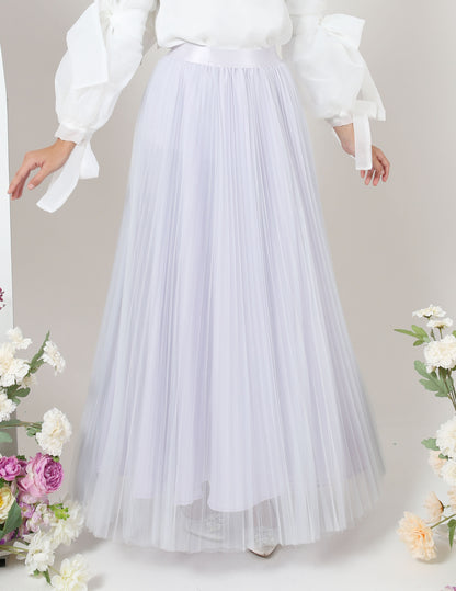 MINOR DEFECT TUTU PLEATED SKIRT (GREY)