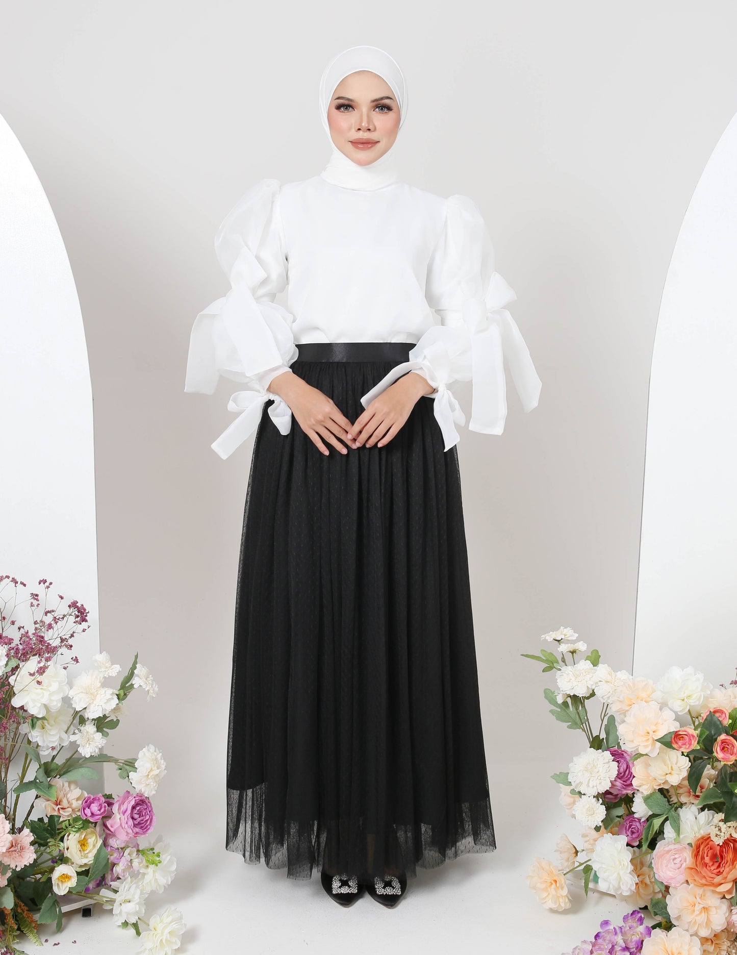 MINOR DEFECT TUTU DOT SKIRT (BLACK)