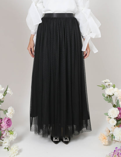 MINOR DEFECT TUTU DOT SKIRT (BLACK)