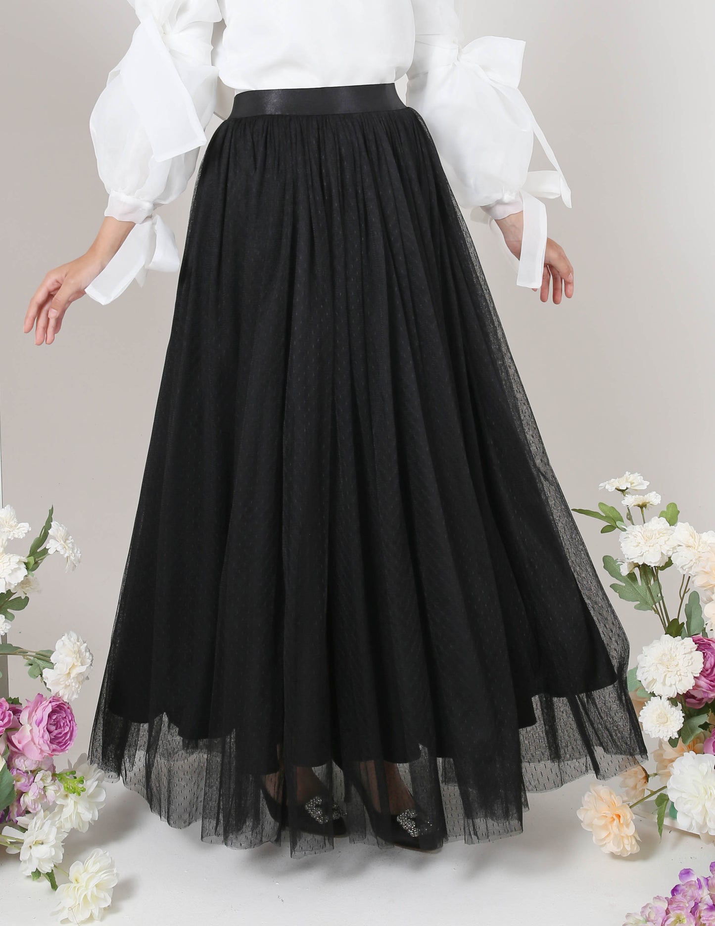 MINOR DEFECT TUTU DOT SKIRT (BLACK)