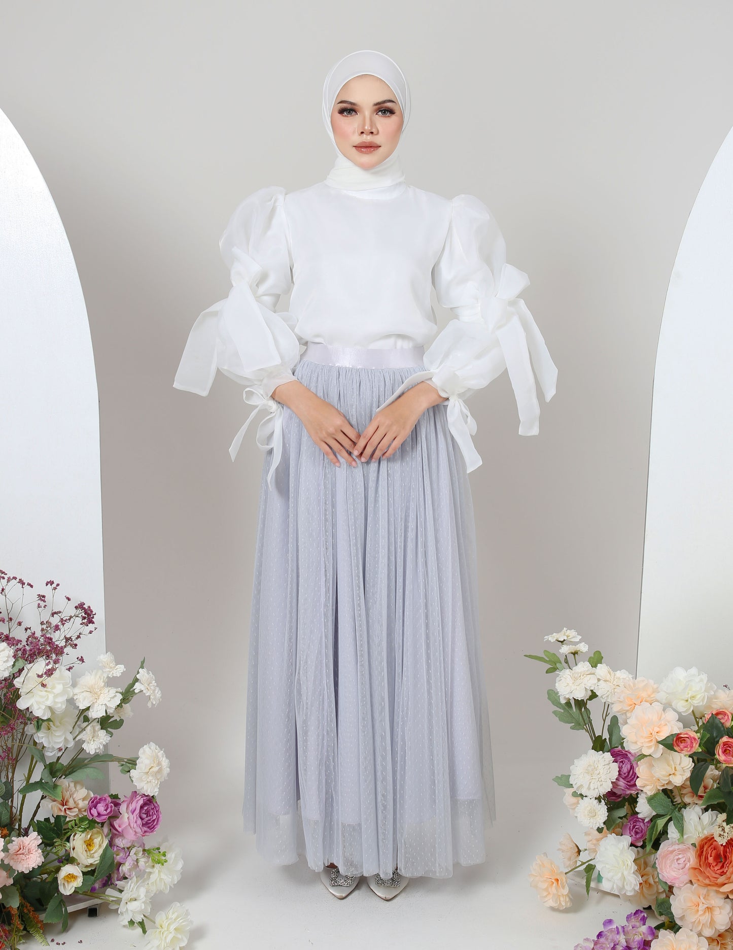 MINOR DEFECT TUTU DOT SKIRT (GREY)