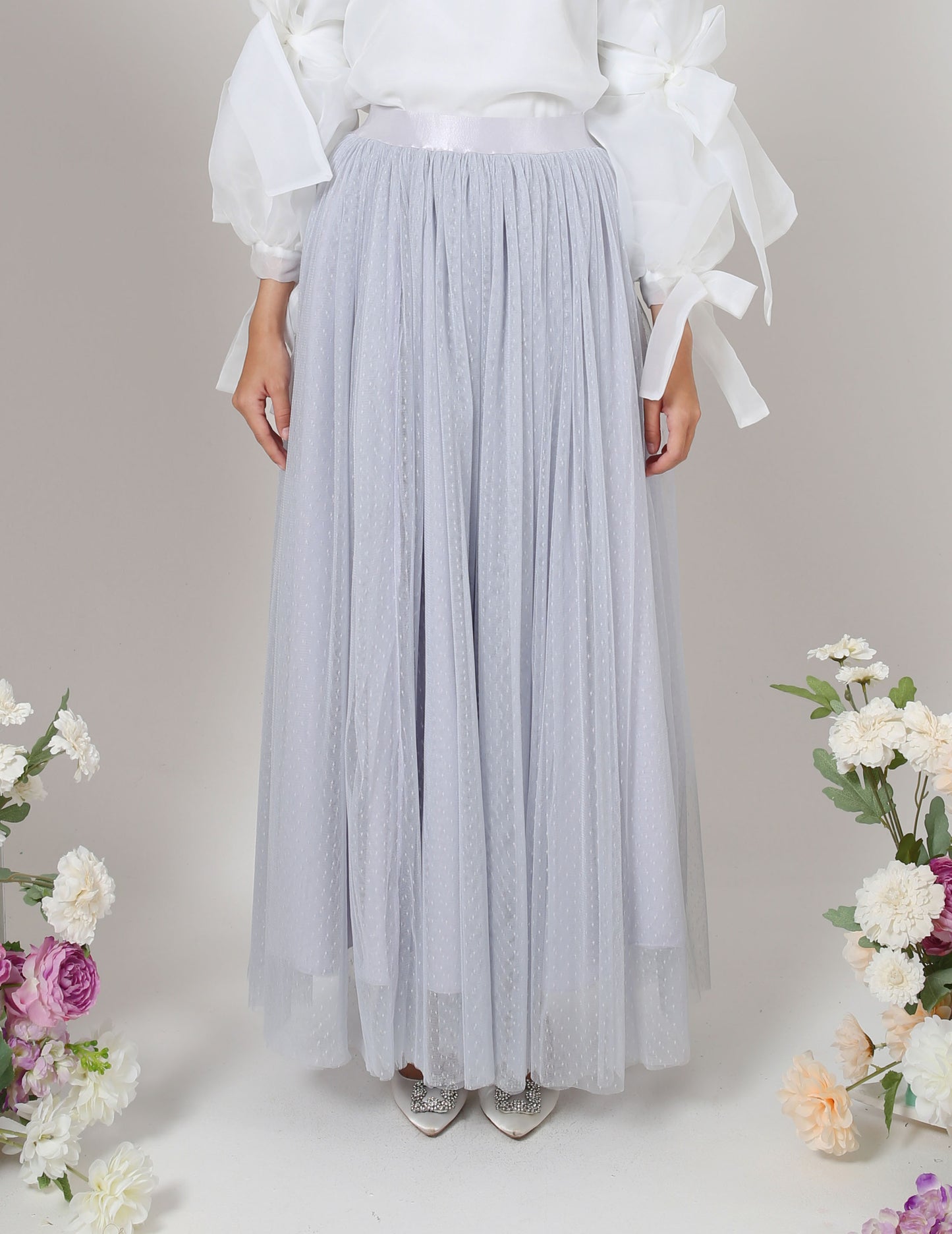 MINOR DEFECT TUTU DOT SKIRT (GREY)