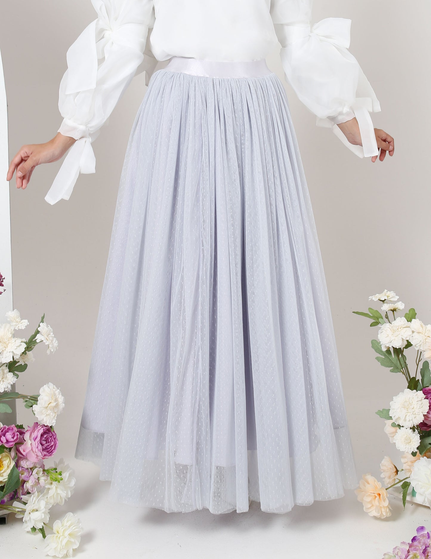 MINOR DEFECT TUTU DOT SKIRT (GREY)