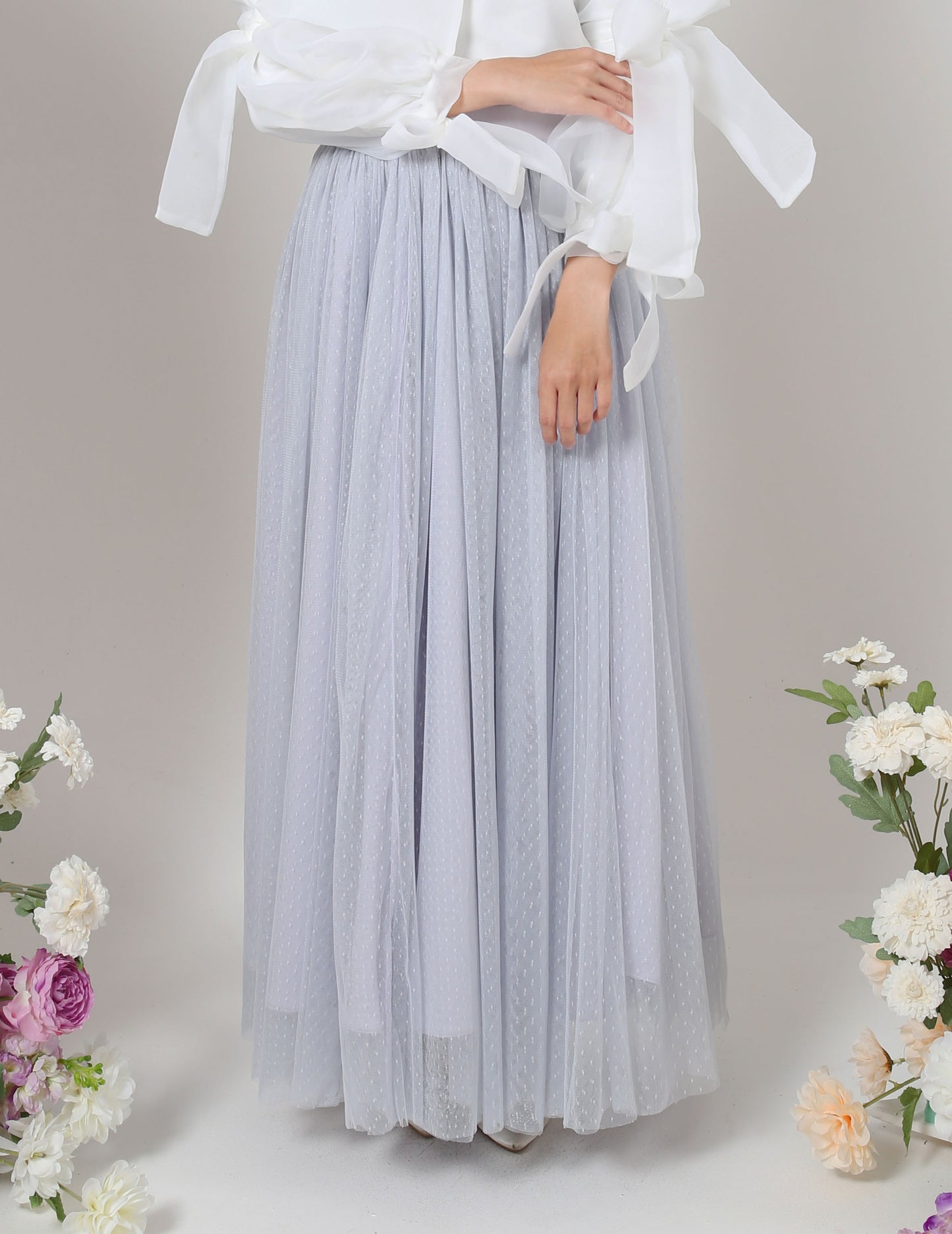 MINOR DEFECT TUTU DOT SKIRT (GREY)