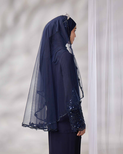 EMELDA VEIL (NAVY BLUE)