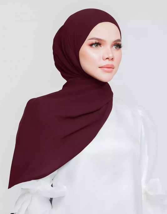 THALIA SHAWL (DARK BURGUNDY)