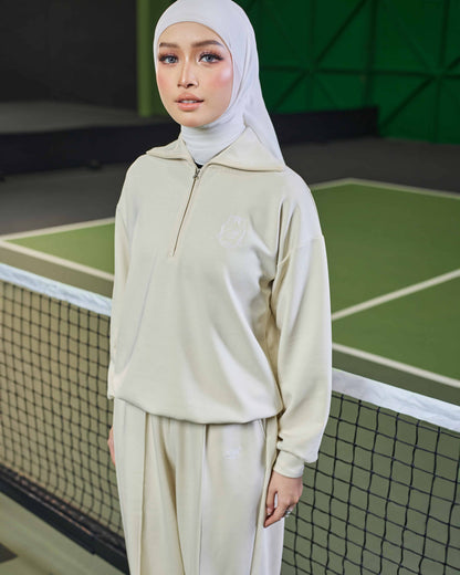 VALERY HALF-ZIP JUMPER (WHEAT)