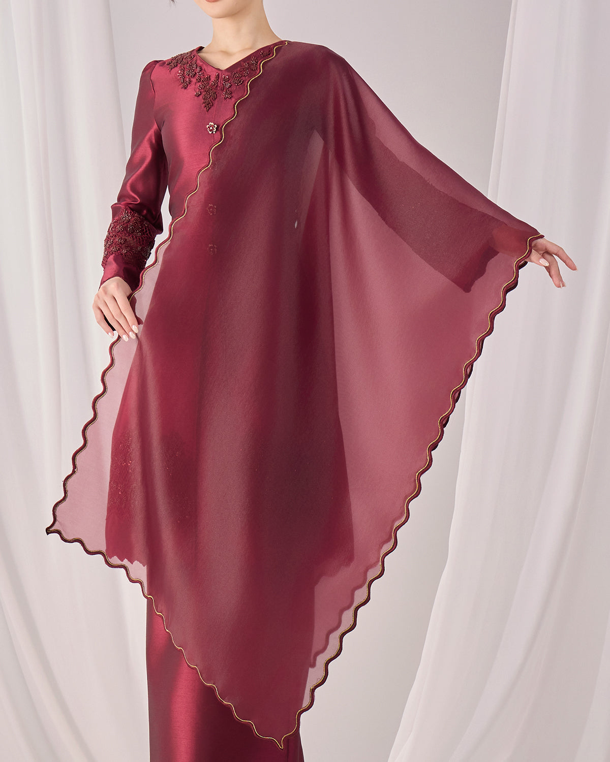 NEA SELENDANG (DARK BURGUNDY)