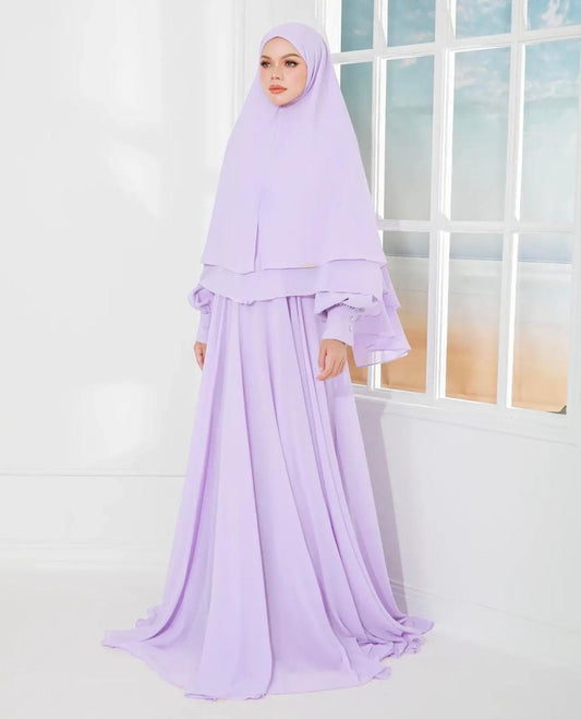 MINOR DEFECT AFSHA KHIMAR (LILAC)