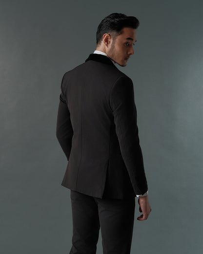 THE MONROE SINGLE BREASTED SUIT (BLACK)