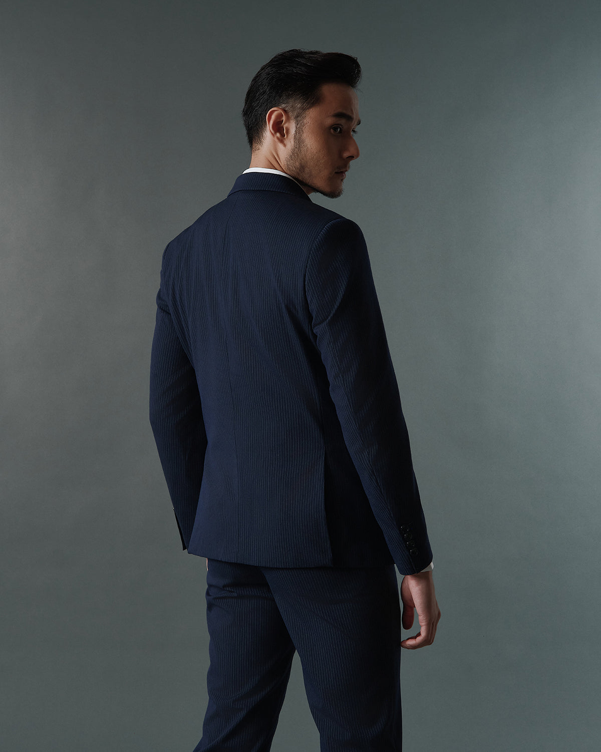 THE KINGSLEY DOUBLE BREASTED SUIT (NAVY BLUE)