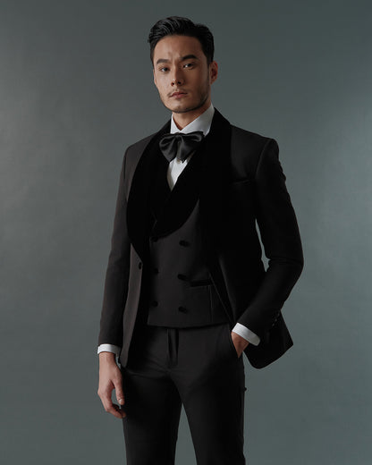 THE MONROE SINGLE BREASTED SUIT (BLACK)
