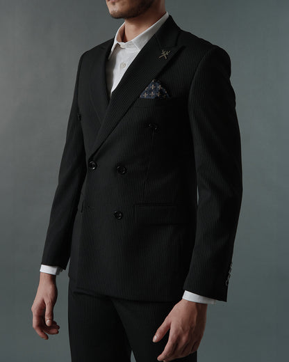 THE KINGSLEY DOUBLE BREASTED SUIT (BLACK)
