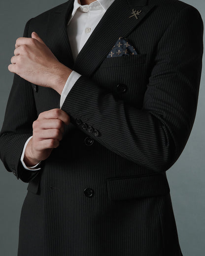 THE KINGSLEY DOUBLE BREASTED SUIT (BLACK)