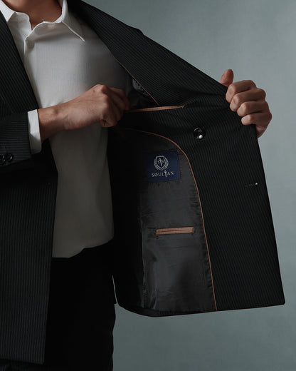 THE KINGSLEY DOUBLE BREASTED SUIT (BLACK)