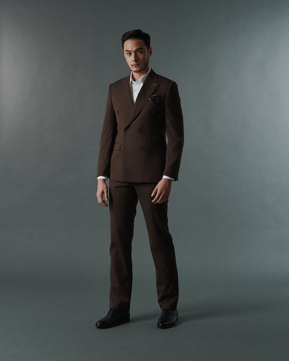 THE KINGSLEY DOUBLE BREASTED SUIT (BROWN)