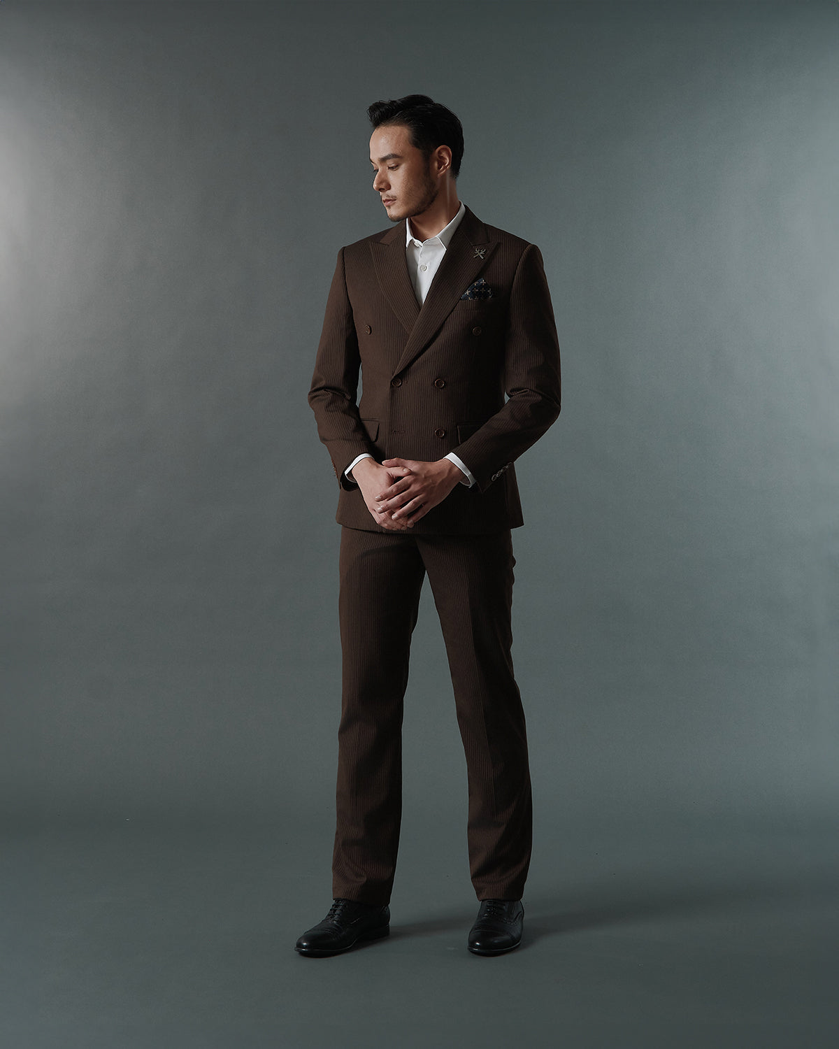THE KINGSLEY DOUBLE BREASTED SUIT (BROWN)