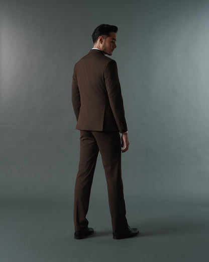 THE KINGSLEY DOUBLE BREASTED SUIT (BROWN)