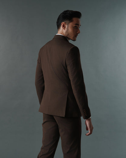 THE KINGSLEY DOUBLE BREASTED SUIT (BROWN)