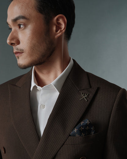 THE KINGSLEY DOUBLE BREASTED SUIT (BROWN)