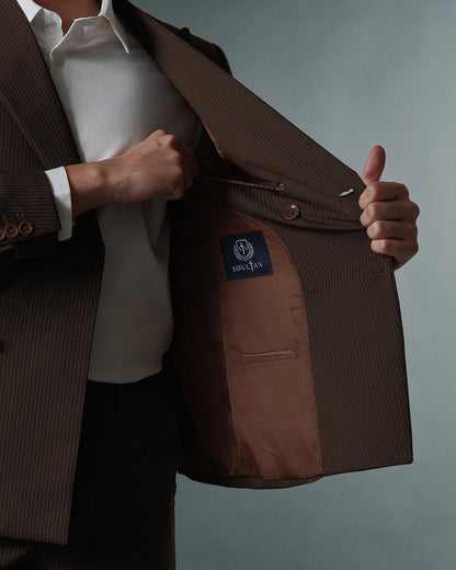 THE KINGSLEY DOUBLE BREASTED SUIT (BROWN)
