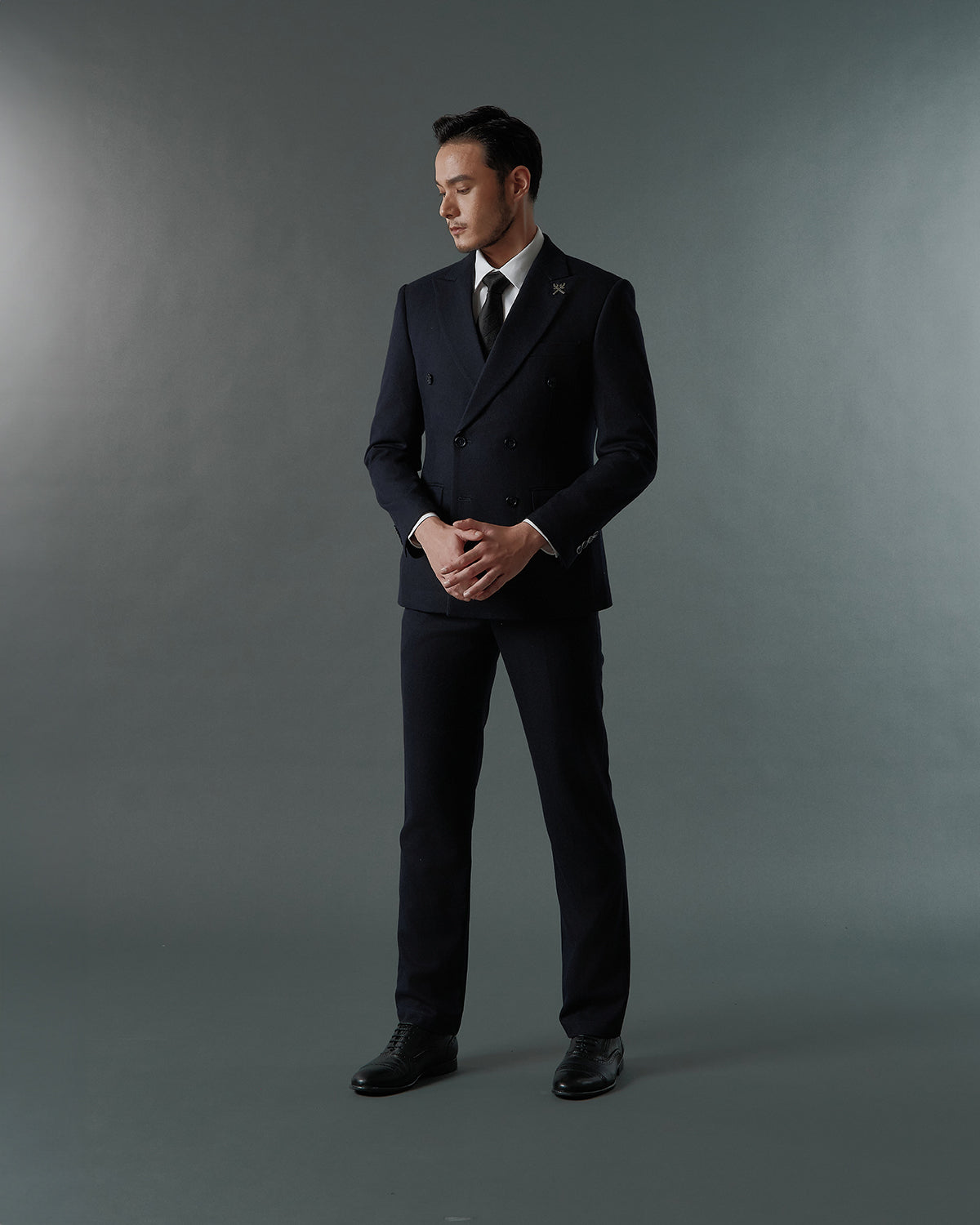 THE REGENT DOUBLE BREASTED SUIT (DARK BLUE)