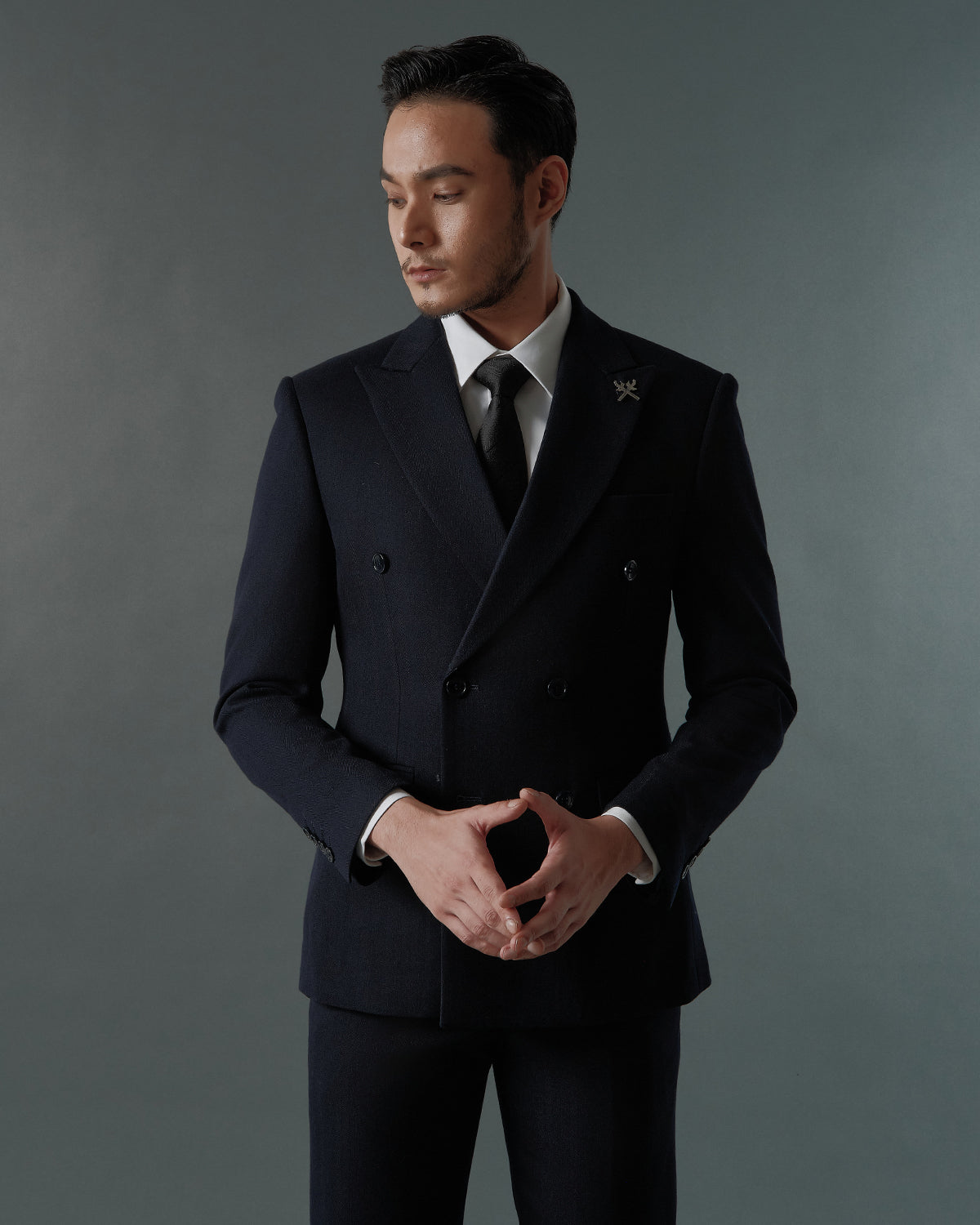 THE REGENT DOUBLE BREASTED SUIT (DARK BLUE)
