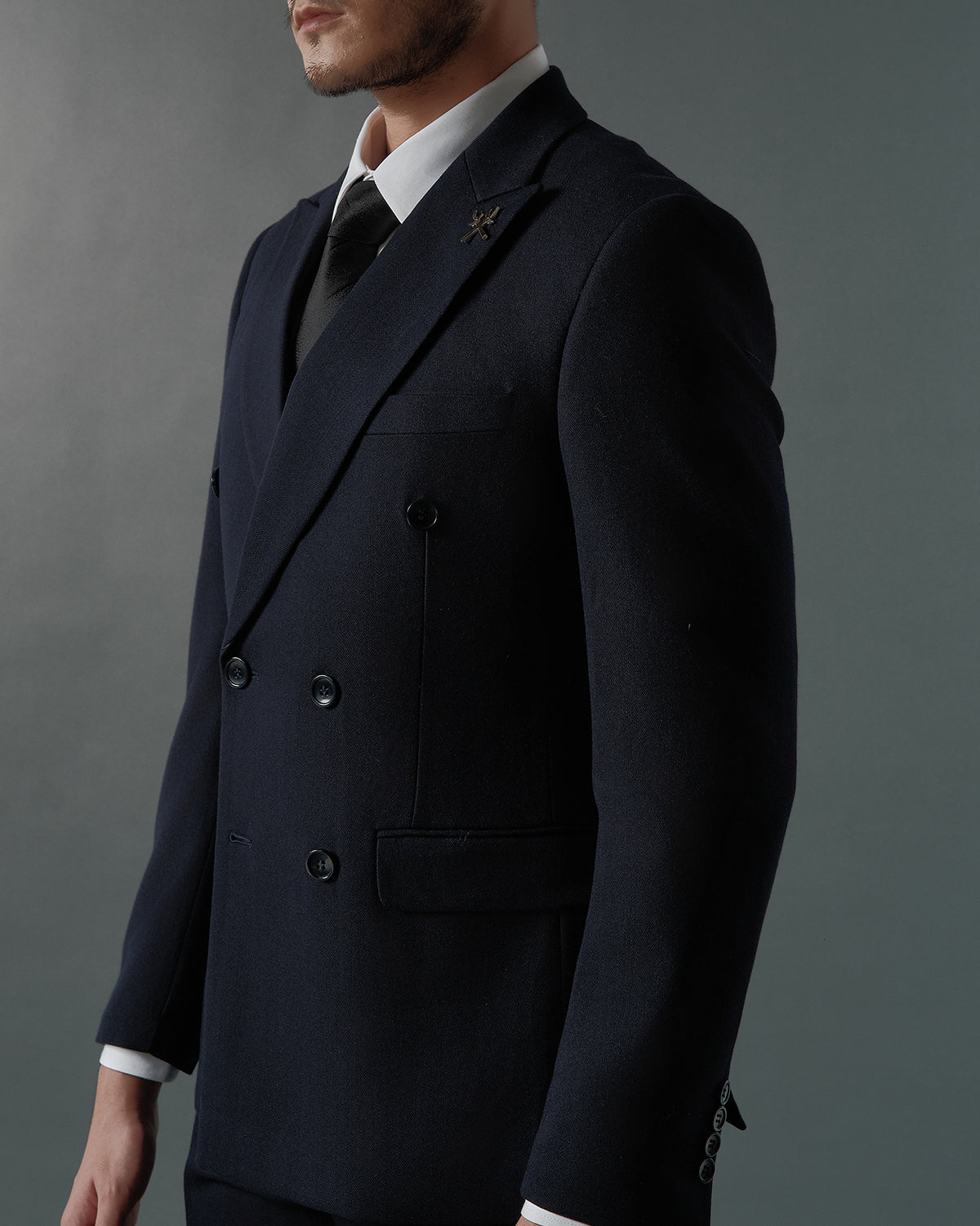 THE REGENT DOUBLE BREASTED SUIT (DARK BLUE)