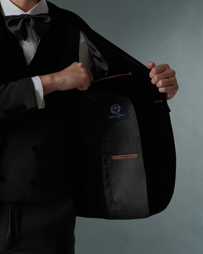 THE MONROE SINGLE BREASTED SUIT (BLACK)