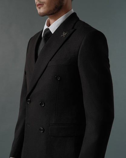 THE REGENT DOUBLE BREASTED SUIT (BLACK)