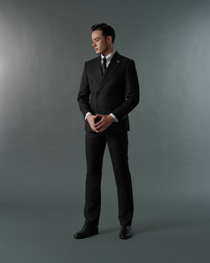THE WINDSOR DOUBLE BREASTED SUIT (BLACK)