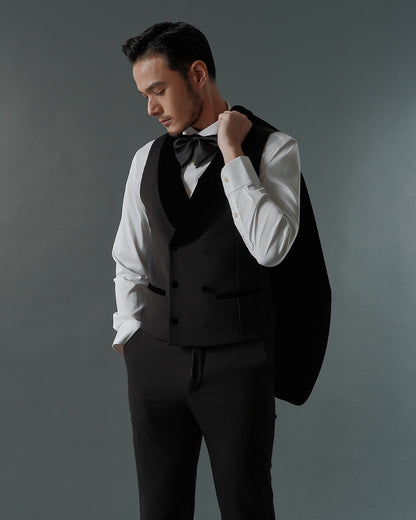 THE MONROE SINGLE BREASTED SUIT (BLACK)