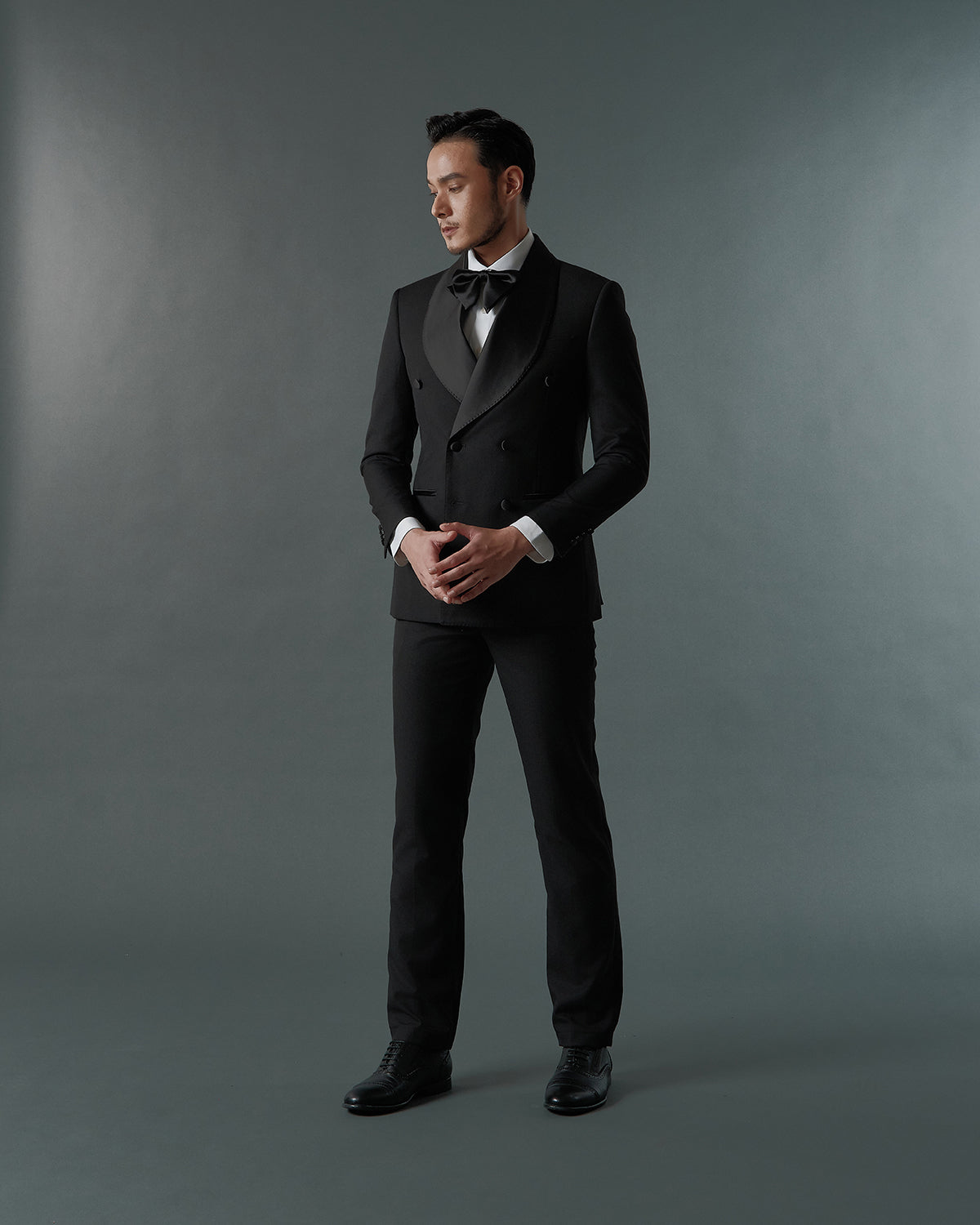 THE ASTOR DOUBLE BREASTED SUIT (BLACK)