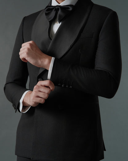 THE ASTOR DOUBLE BREASTED SUIT (BLACK)