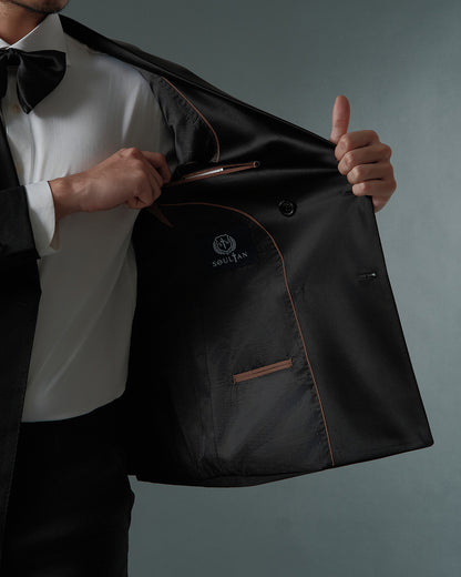 THE ASTOR DOUBLE BREASTED SUIT (BLACK)