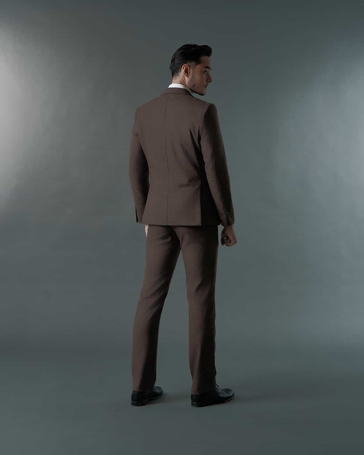 THE ARTHUR SINGLE BREASTED SUIT (ASH BROWN)