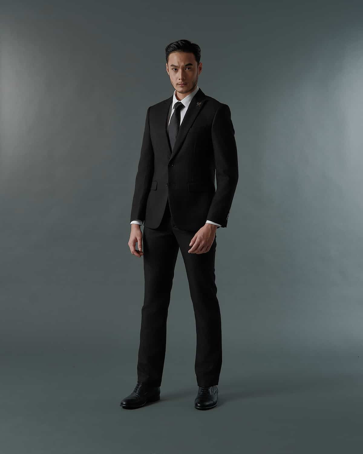 THE ARTHUR SINGLE BREASTED SUIT (BLACK)