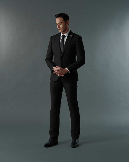 THE ARTHUR SINGLE BREASTED SUIT (BLACK)