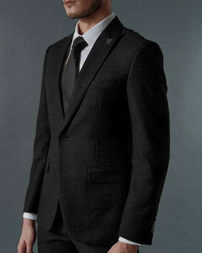 THE ARTHUR SINGLE BREASTED SUIT (BLACK)