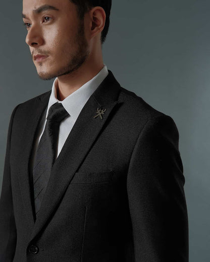 THE ARTHUR SINGLE BREASTED SUIT (BLACK)