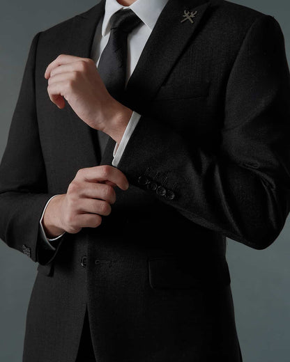 THE ARTHUR SINGLE BREASTED SUIT (BLACK)