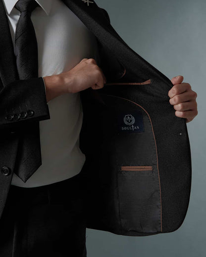 THE ARTHUR SINGLE BREASTED SUIT (BLACK)