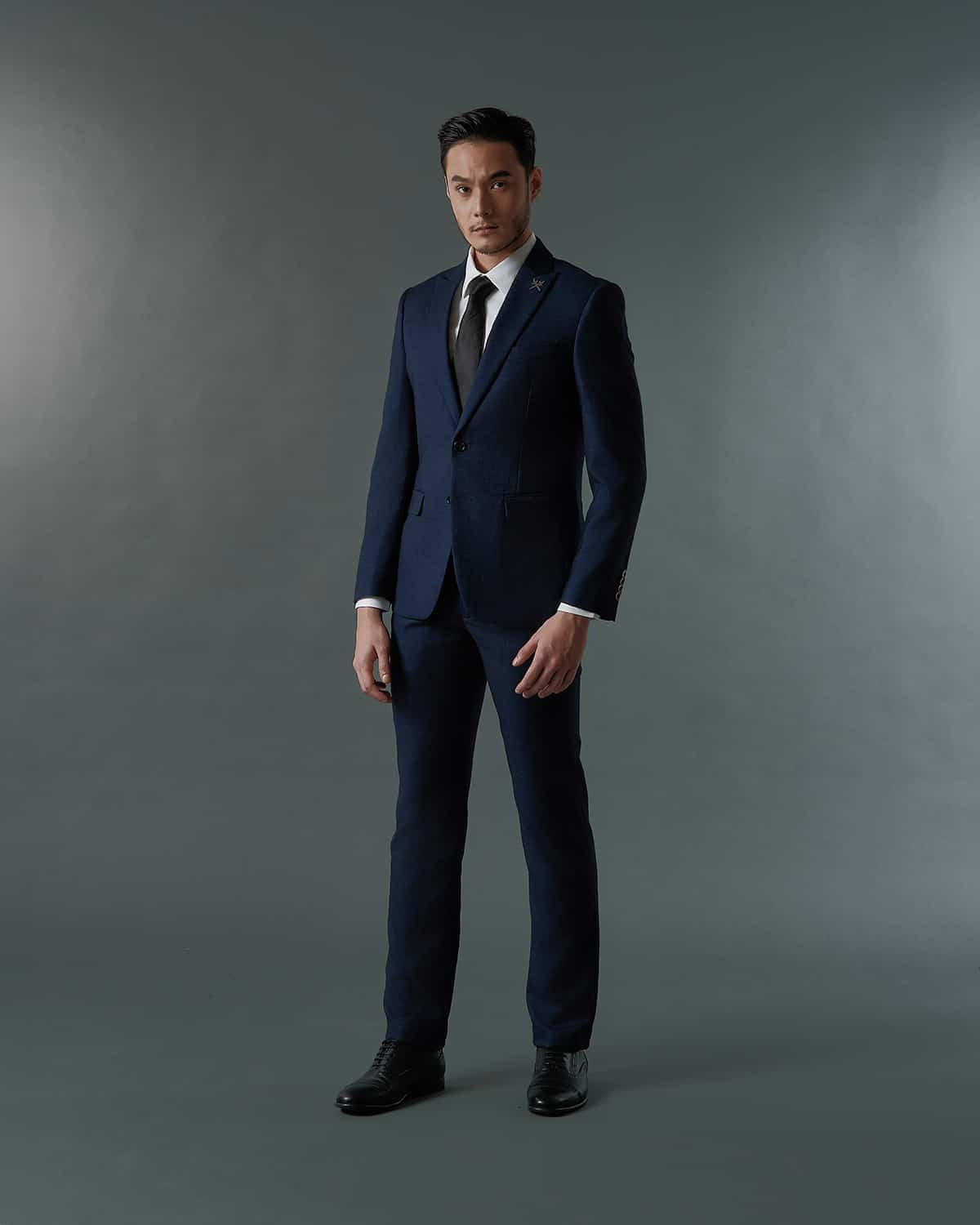 THE ARTHUR SINGLE BREASTED SUIT (NAVY BLUE)